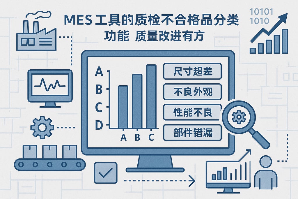 MES 工具的质检不合格品分类功能，质量改进有方向